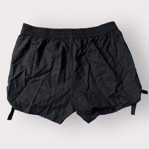 Madewell Size XS NEW Black Pull-On Side Tie Elastic Waist Shorts